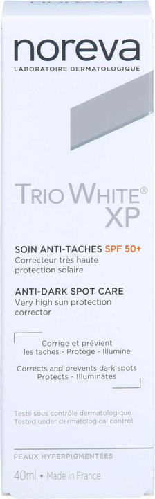 Produktbild Noreva TRIO WHITE XP 50+ (Sonnencreme Gesicht, SPF 50, 40 ml, 64 g)