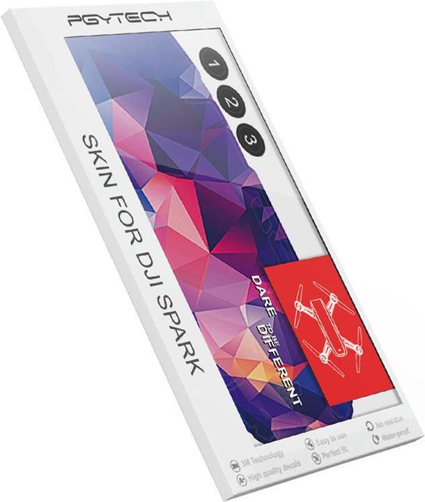 Actual product image Pgytech 4-Pack Skin (Drone skins, DJI Spark)