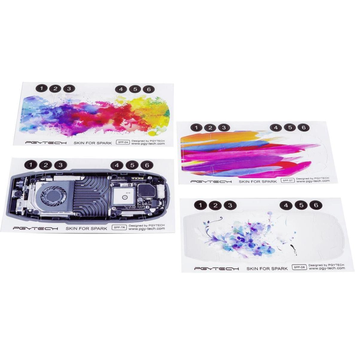 Thumbnail - DJI 4-Pack Skin (Drohnen Skins, DJI Spark), Drohne Zubehör, Mehrfarbig