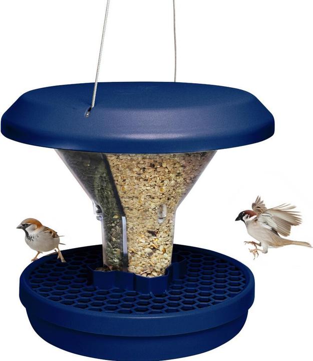 Actual product image Swissinno Vogel-Futtersilo Davos indigo SMART BIRDS