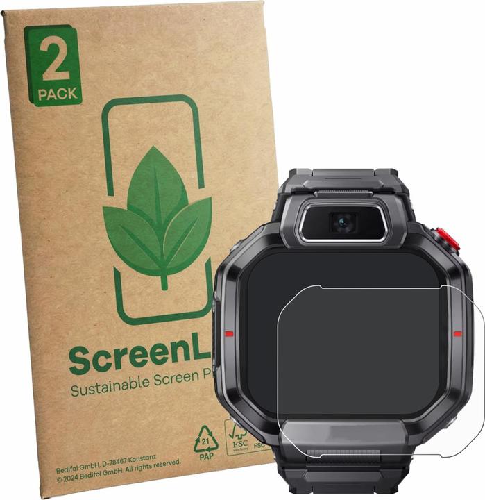 Produktbild ScreenLeaf Schutzfolie für Huawei Watch Kids X1 nachhaltiger Displayschutz Display Schutz Folie Klar