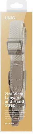 Produktbild Uniq Vista uniwersalna smycz do telefonu 2w1 biały/peral white