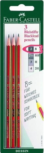 Produktbild Faber-Castell Faber Bleistift Goldfaber B 3x BK (B, 3x)