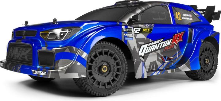 Actual product image Maverick QuantumRX Flux 4S 1/8 4WD Rally Car - Blue (RTR Ready-to-Run)