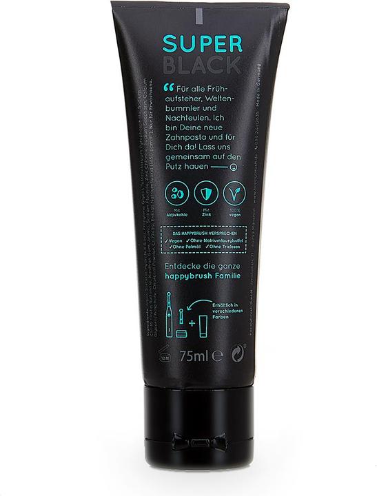 Immagine prodotto happybrush SuperBlack (75 ml)