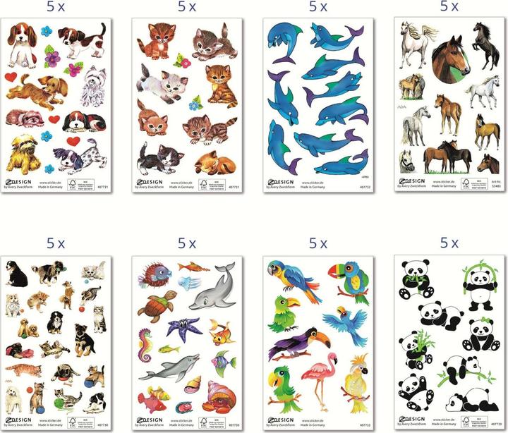 Actual product image Avery Assortment stickers