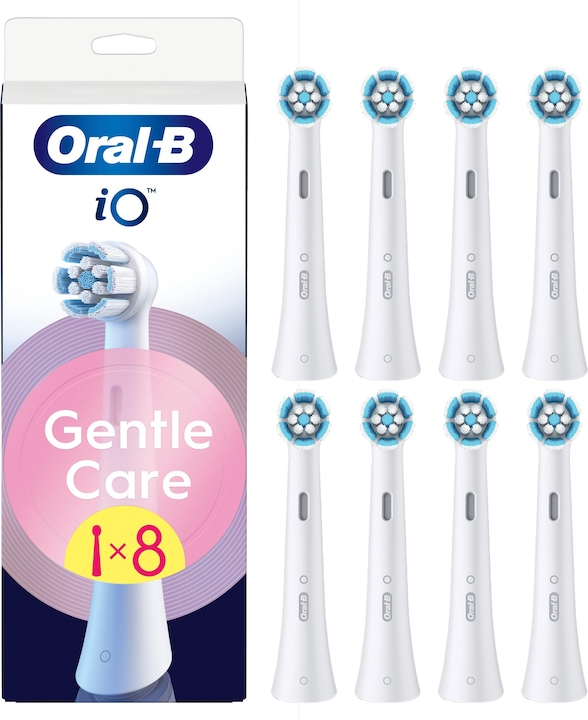 Produktbild Oral-B Oral B - iO Series Gentle Care Replacement Brush Heads - White - 8 count (8 x)