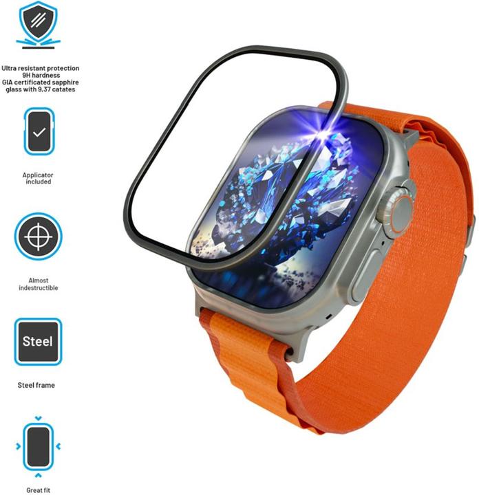 Image du produit Fixed Apple Watch Ultra 49 mm Screen Protector, Sapphire Glass