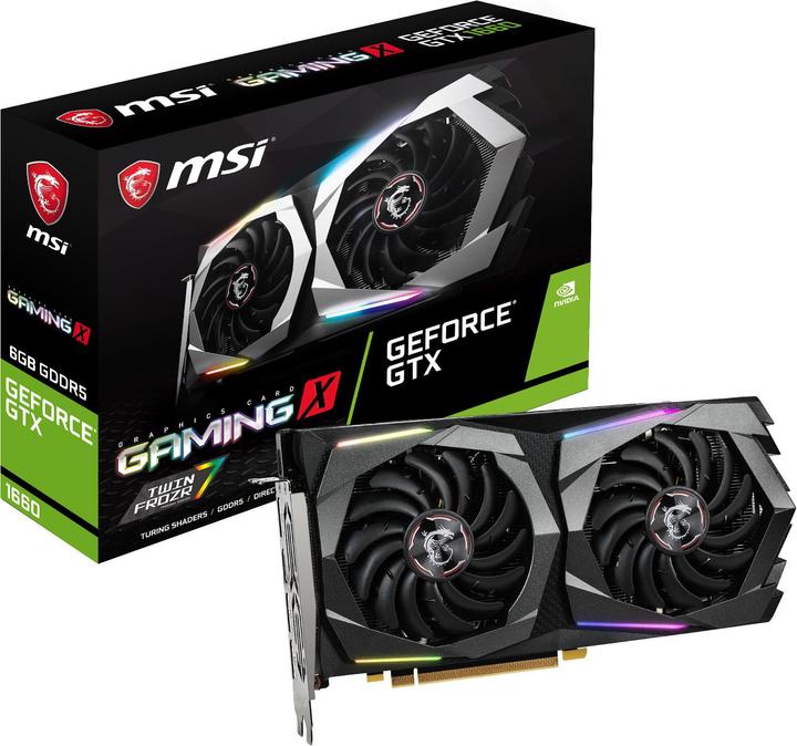 Actual product image MSI GeForce GTX 1660 GAMING X (6 GB)