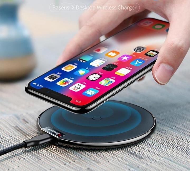 Actual product image Baseus Qi Wireless Charger Leather