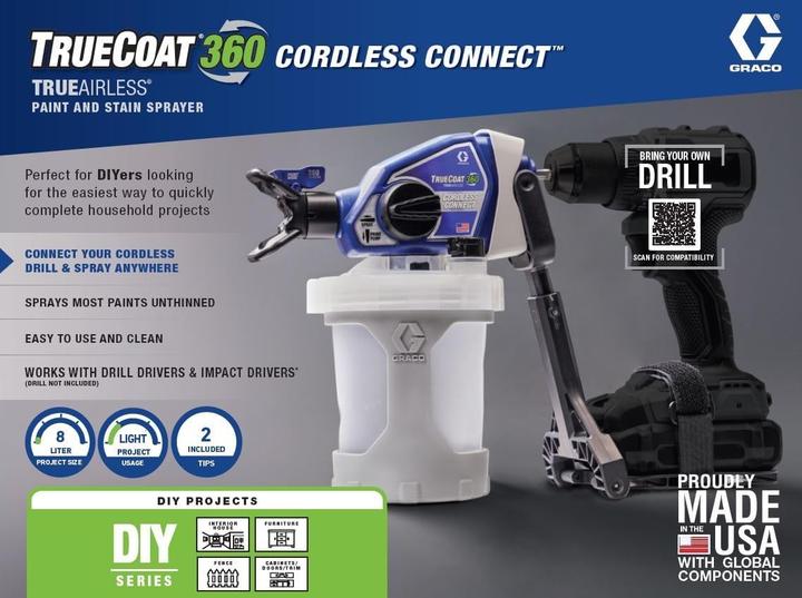 Actual product image Graco TrueCoat 360 Cordless Handheld Airless Paint Sprayer
