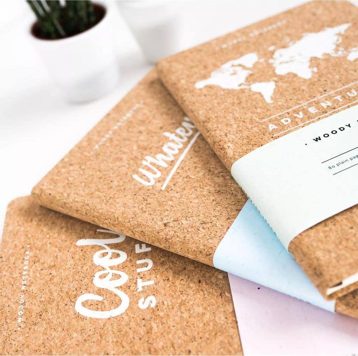 Actual product image Miss wood Woody Notebook Cork - A5 - Whatever (A5, Plain, Hardcover)