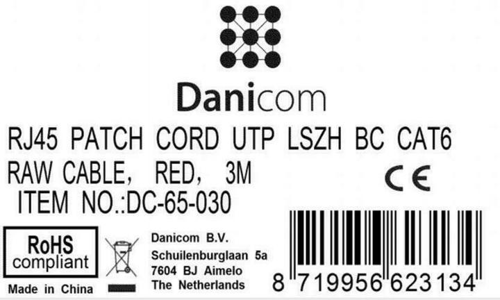 Produktbild Dsit CAT6 Netzwerkkabel 100% Kupfer (CAT6, 3 m)