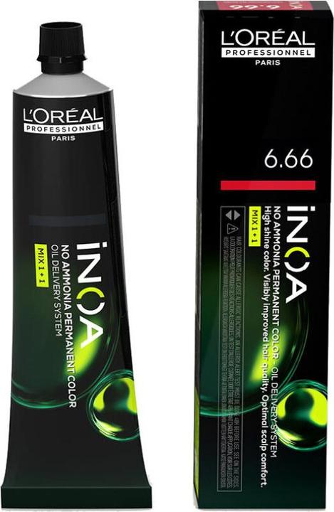 Produktbild L'Oréal Professionnel INOA no ammonia permanent color #6.66 60 gr (6.66 Dark Blonde)