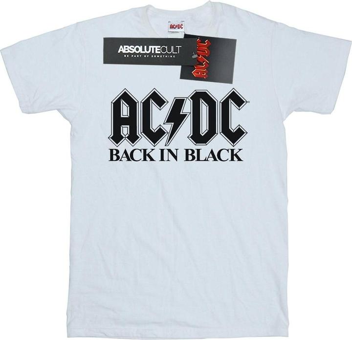 Actual product image AC/DC Mens Back in Black Logo T-Shirt (XXL)