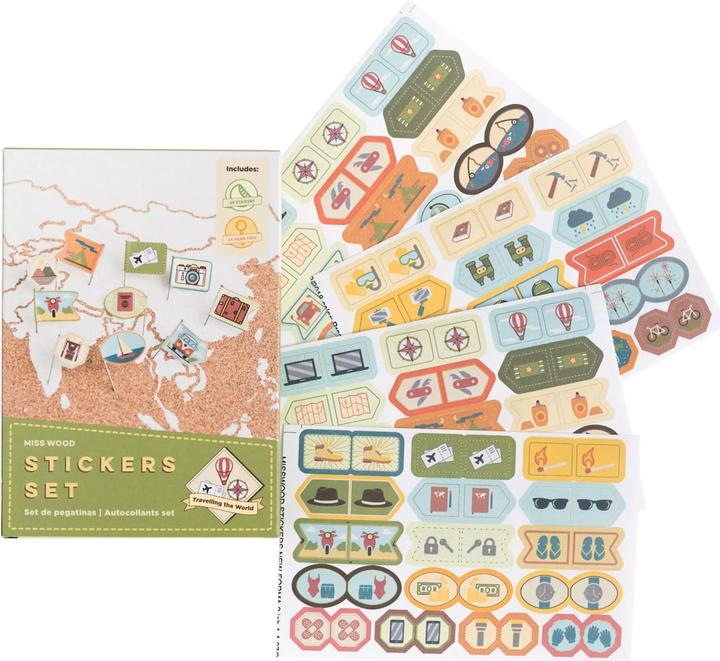 Produktbild Miss wood Sticker Set - Travelling the World