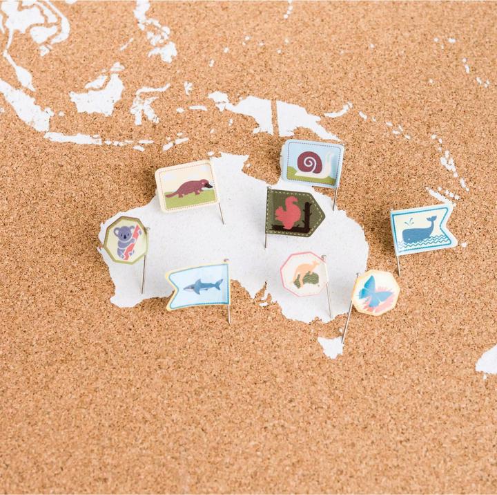 Actual product image Miss wood Sticker Set - Animals of the World