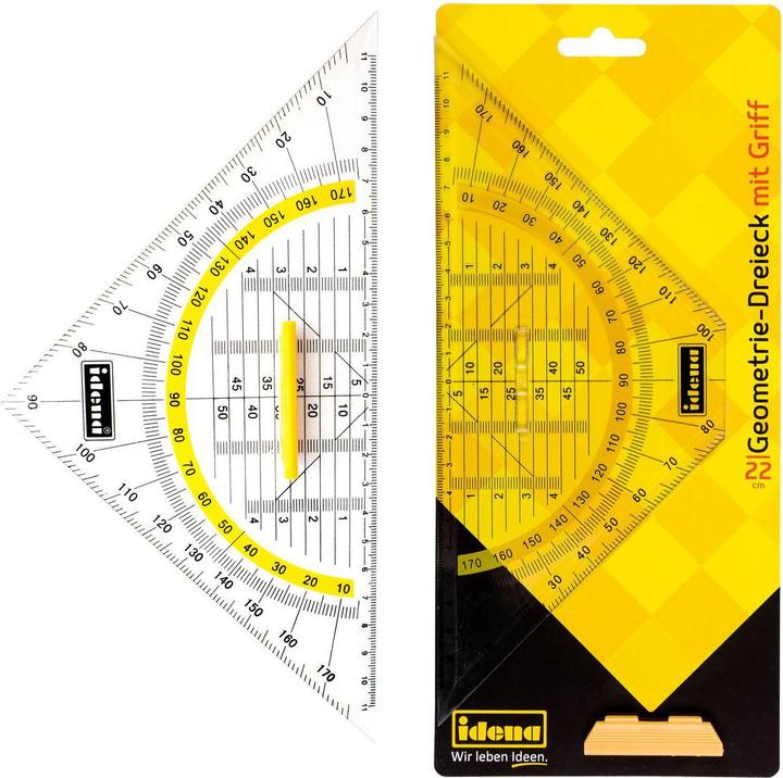 Actual product image Idena Geo triangle 22cm large, with handle (22 cm, Plastic)