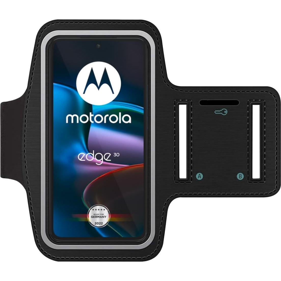 SmartFitness Motorola Edge 30 Handy Sport Armband, Smartphone Sportarmband, Schwarz