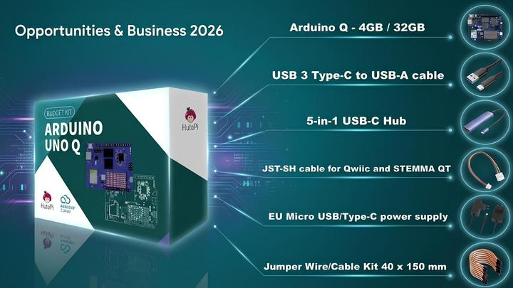 Produktbild Arduino Budget Kit UNO Q (4GB - 32GB eMMC)