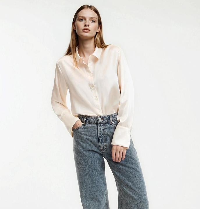 Actual product image La Redoute Collections Seidenbluse mit langen Ärmeln (S)