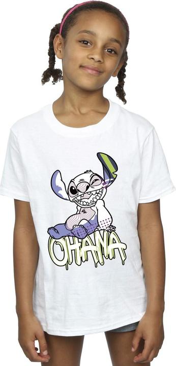 Immagine prodotto Disney Lilo And Stitch Ohana Graffiti Maglietta Ragazze (128)
