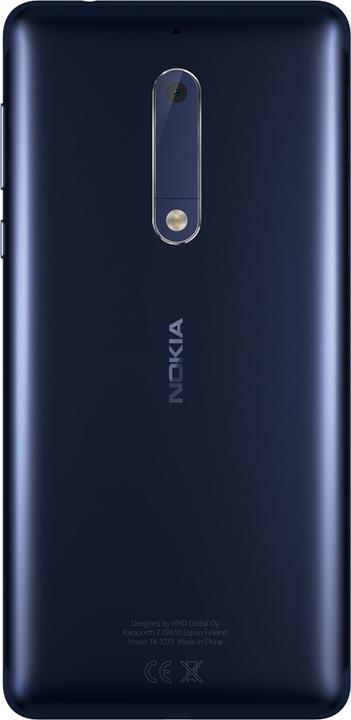 Image du produit Nokia 5 (16 Go, Bleu tempéré, 5.20", Double SIM + SD, 13 Mpx, 4G)