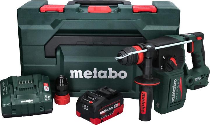 Produktbild Metabo KH 18 LTX BL 24 Q Akku Kombihammer 18 V 2,2 J + 1x Akku 8,0 Ah + LadegerÃ¤t + metaBOX (Akkubetrieb)