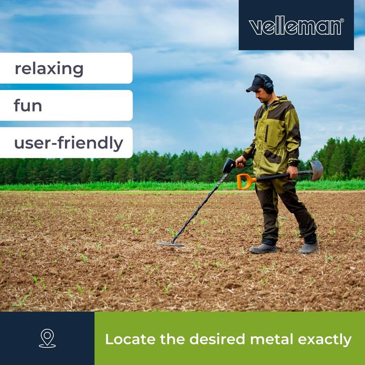 Actual product image Velleman Metal Detector - Premium - 25 cm Depth Sensitivity