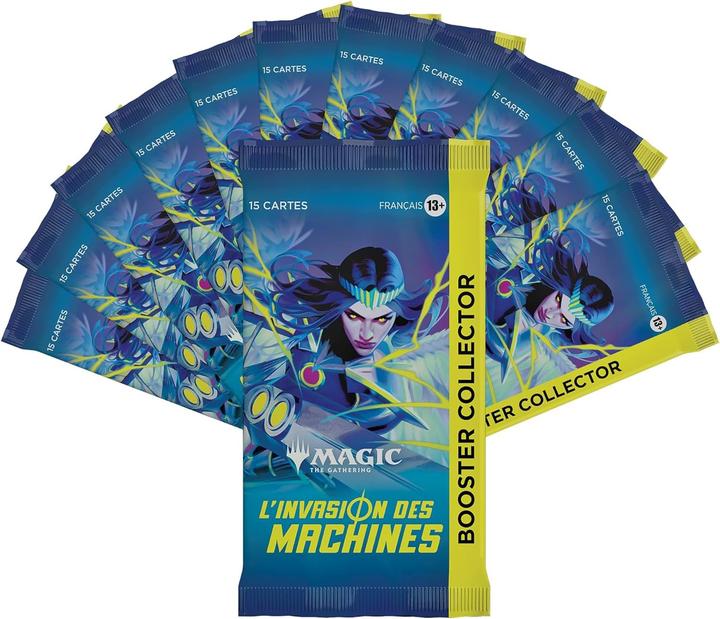 Image du produit Magic the Gathering Collector De invasie des machines, 12 boosters (Français, Pack de boosters)