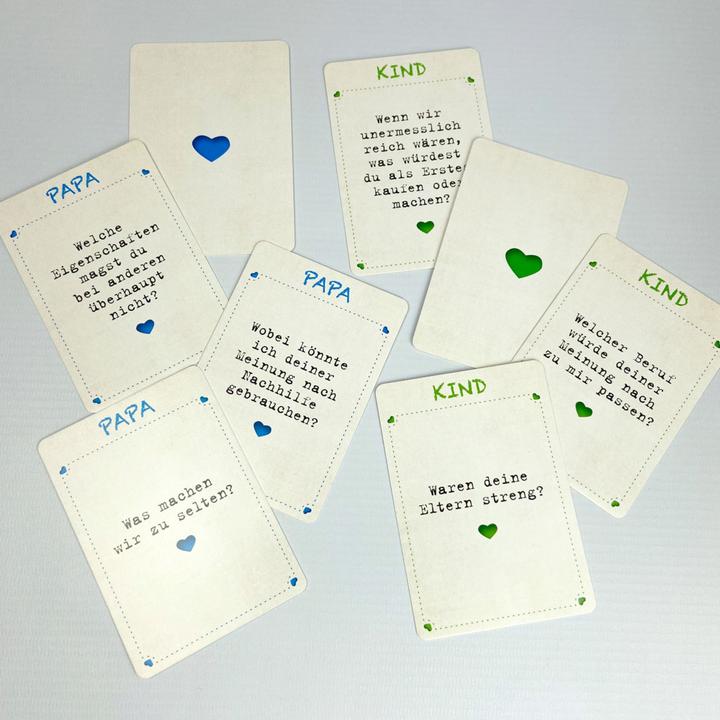Actual product image Was ich an dir liebe – Das Fragespiel für Papa und Kind (German, riviera publishing house, 2021)