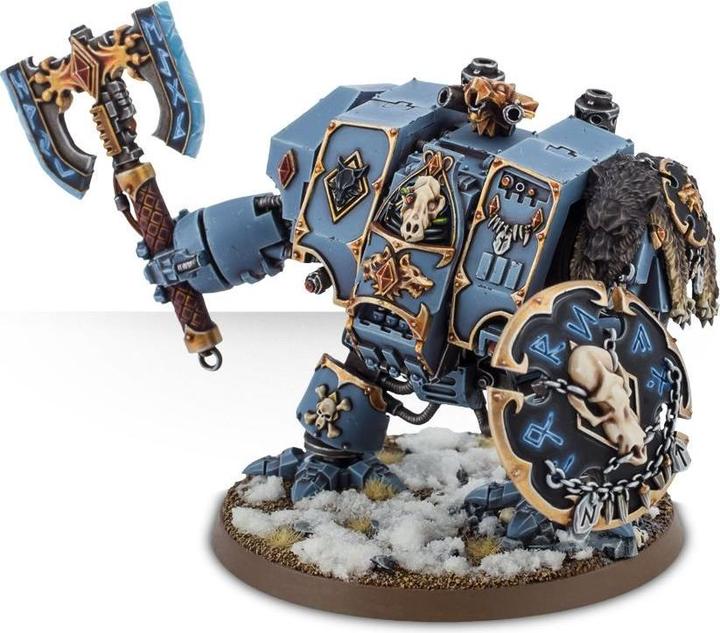 Actual product image Games Workshop Bjorn the Fell-Handed - Space Wolves Venerable Dreadnought - Murderfang (Plastic)