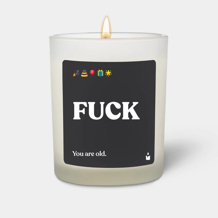 Chatty Candles Bougie parfumée Flowery FUCK - You are old