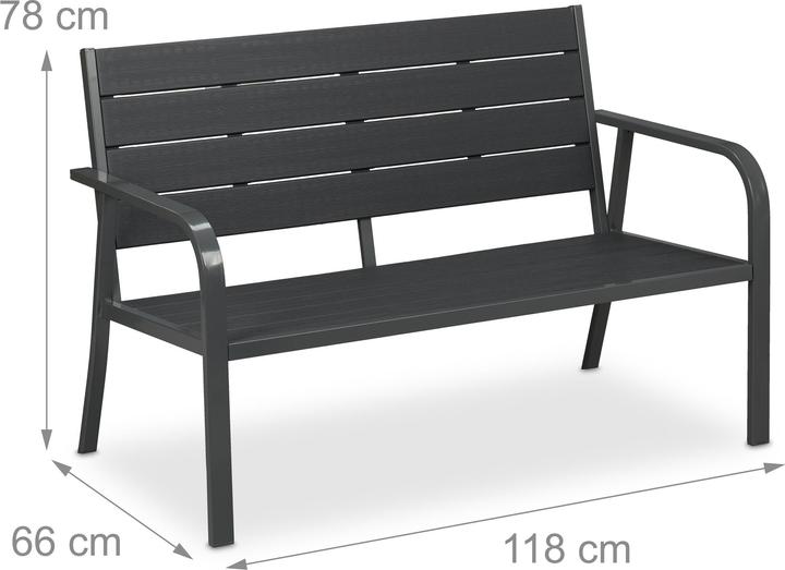 Produktbild Relaxdays Gartenbank