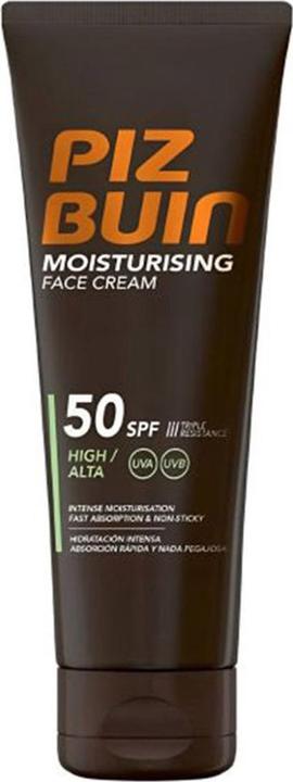 Produktbild Piz Buin Feuchtigkeitsspendende Gesichtscreme SPF 50 - Intensive Feuchtigkeitszufuhr und fortschrittlicher (Sonnencreme Gesicht, SPF 50+, 50 ml)