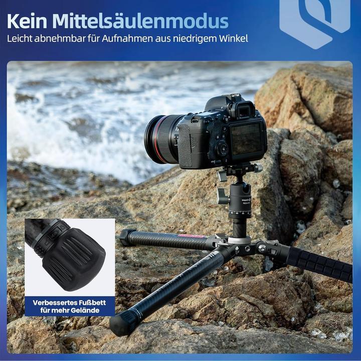 Productafbeelding Fotopro Koolstofvezel camera statief (Koolstof)