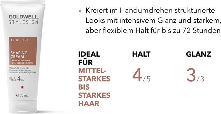 Produktbild Goldwell StyleSign Texture Formgebende Crème (Haarcreme, 75 ml)
