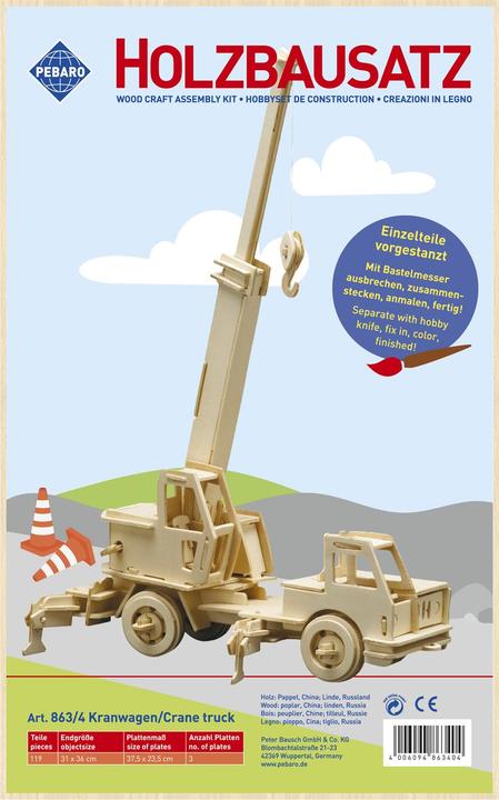 Produktbild Pebaro Holzbausatz Kranwagen
