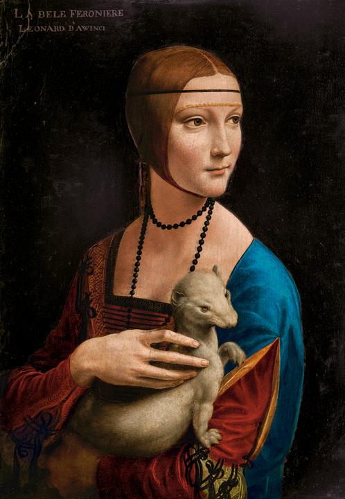 Productafbeelding Castorland Dame met de hermelijn, Leonardo da Vinci Puzzel 1000 stukjes (1000 onderdelen)
