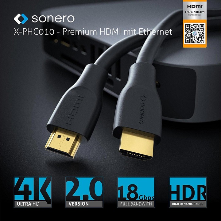 Productafbeelding Sonero HDMI (Type A) - HDMI (Type A) (0.50 m, HDMI)
