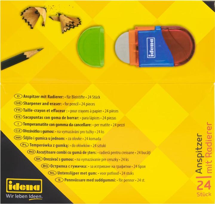Produktbild Idena Anspitzer mit Radierer sortiert