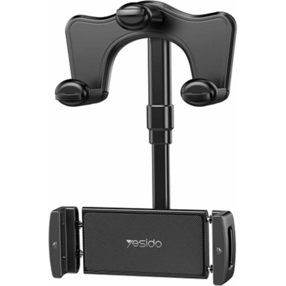 Yesido - Car Holder (C196) - for Rearview Mirror, Adjustable Angle - Black, Supporto per smartphone, Nero