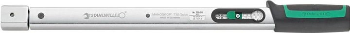 Actual product image Stahlwille 730 Quick Torque Wrench Service MANOSKOP® with holder for insertion tools size a/20 40-200 (1/2", 40 Nm, 200 Nm)