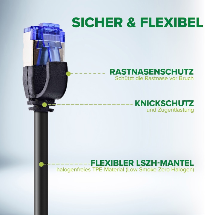 Produktbild InLine Patchkabel Slim (S/FTP, CAT6a, 30 m)