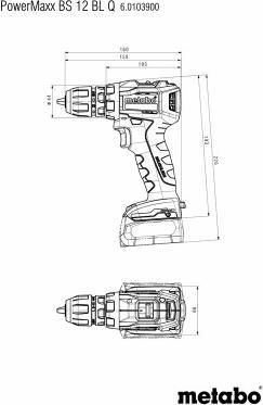 Produktbild Metabo 12V Akku-Bohrschrauber PowerMaxx BS 12 Q BL (Akkubetrieb)