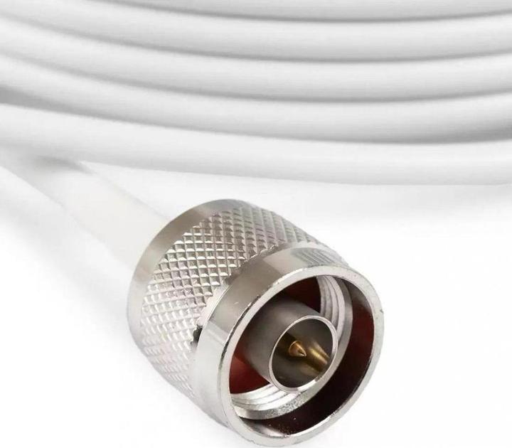 Poynting Accessoires d'antenne - Câble - A-CAB-150 - 10m HDF195 - N (M) à SMA (M) - blanc - nickelé (Câble d'antenne)