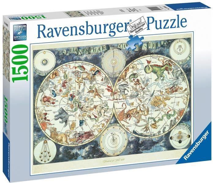 Produktbild Ravensburger Weltkarte mit fantastischen Tierwesen (1500 Teile)
