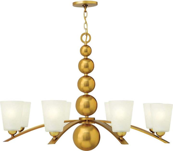 Elstead Lighting Zelda Kronleuchter E27 8-fach Vintage-Messing (96.50 cm)