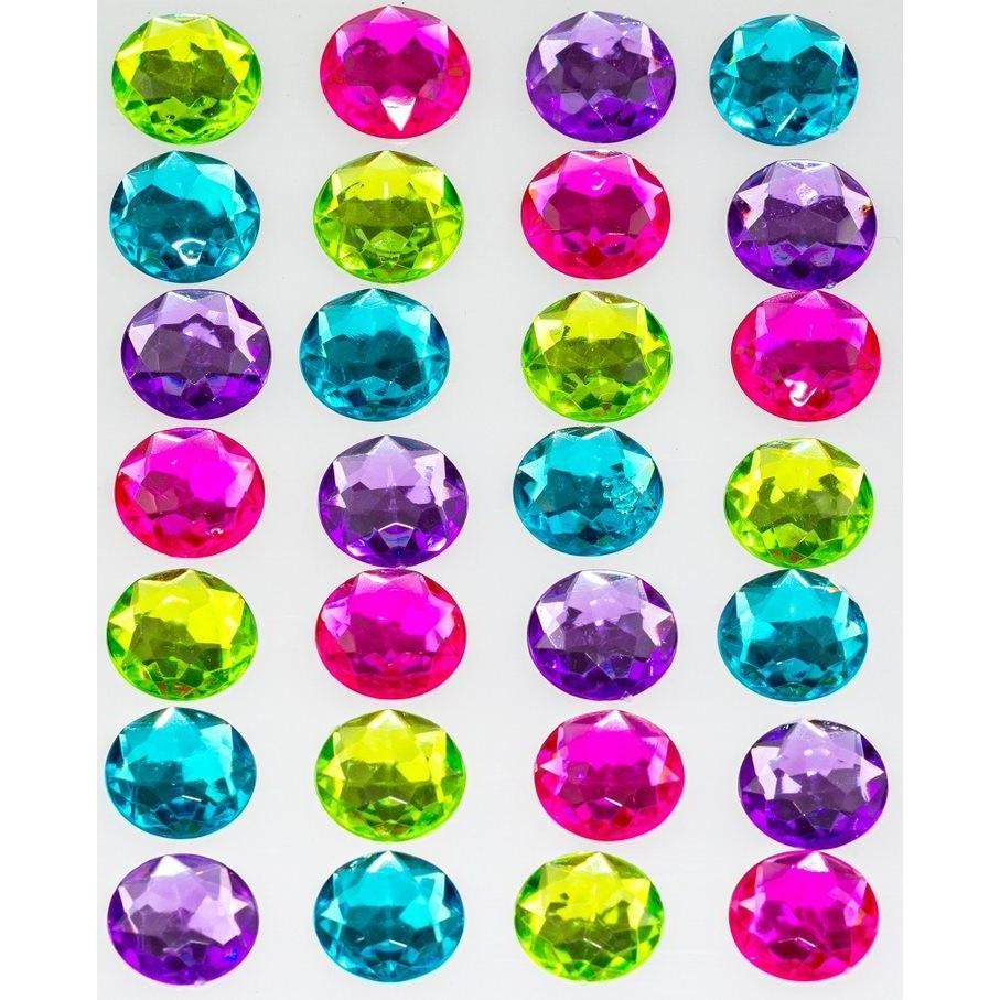 Brewis Selbstklebende Strasssteine ​​Mehrfarbig 28 Stk