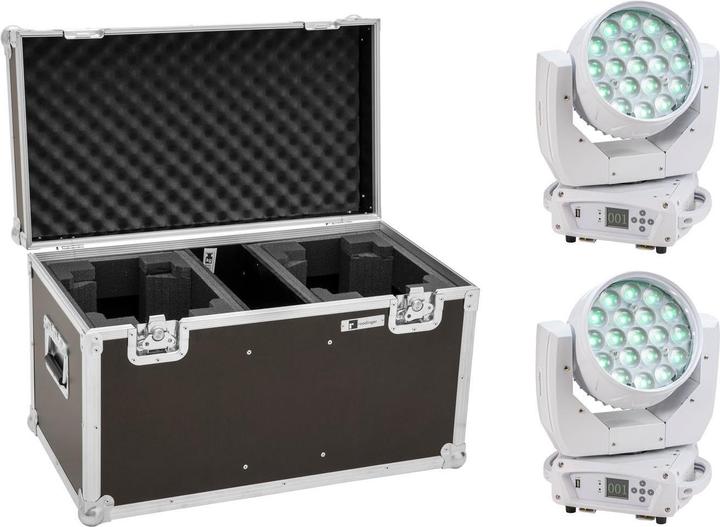 Actual product image Eurolite Set 2x LED TMH-X4 Moving-Head Wash Zoom ws + Case (LED)